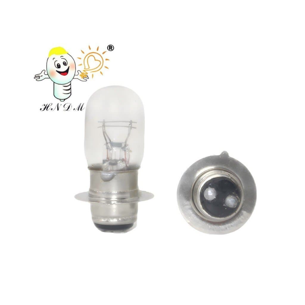 Lâmpada de motocicleta com filamento duplo plano T19 12V25/25W P15D-25-1, lâmpada/ farol para veículo elétrico