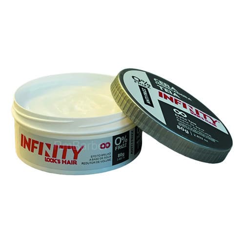 kit 3 Pomada Para Cabelo Modeladora Cera Infinity 160g Look'shai  1 Matte Efeito 1 Teia e 1 Brilho