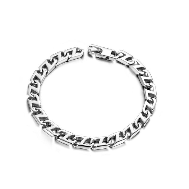 Simples masculino feminino pulseira de aço titânio na moda Punk personagem japonês pulseira acessórios pronto estoque at