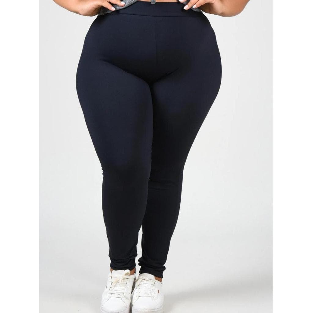 Calça Legging Plus Size Em Suplex Nos Tmanhos G1 G2 G3 Zero Transparencia Cintura Alta