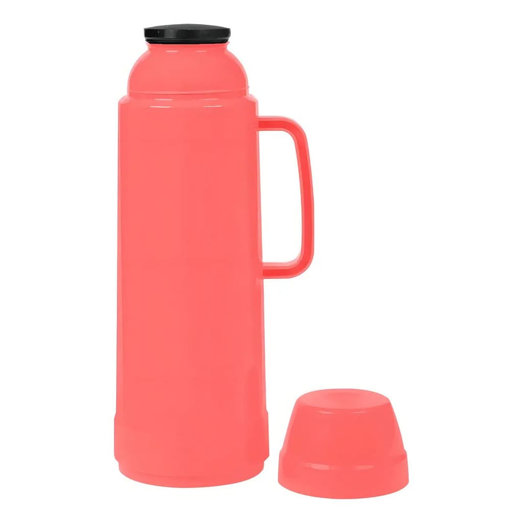 Garrafa Térmica Café Chá Quentes Frios 1l Rosa Mor