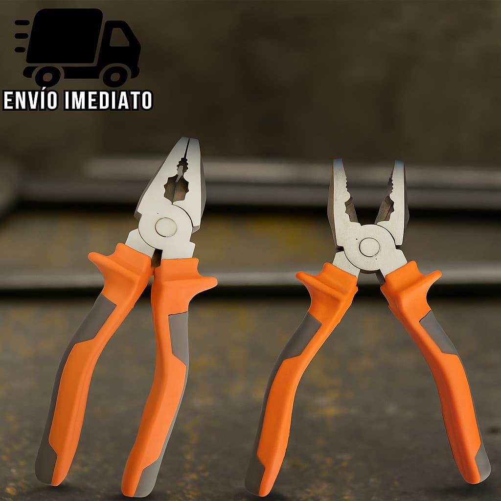Alicate Universal Profissional 8" Multiuso com Cabo Isolado – Ferramenta Manual