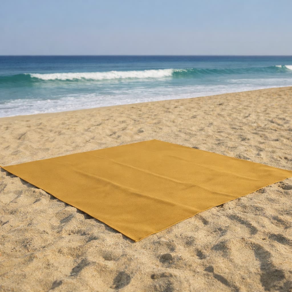 Esteira / Manta de Praia 135x135cm Impermeável Anti-Areia Térmica Portátil Piquenique