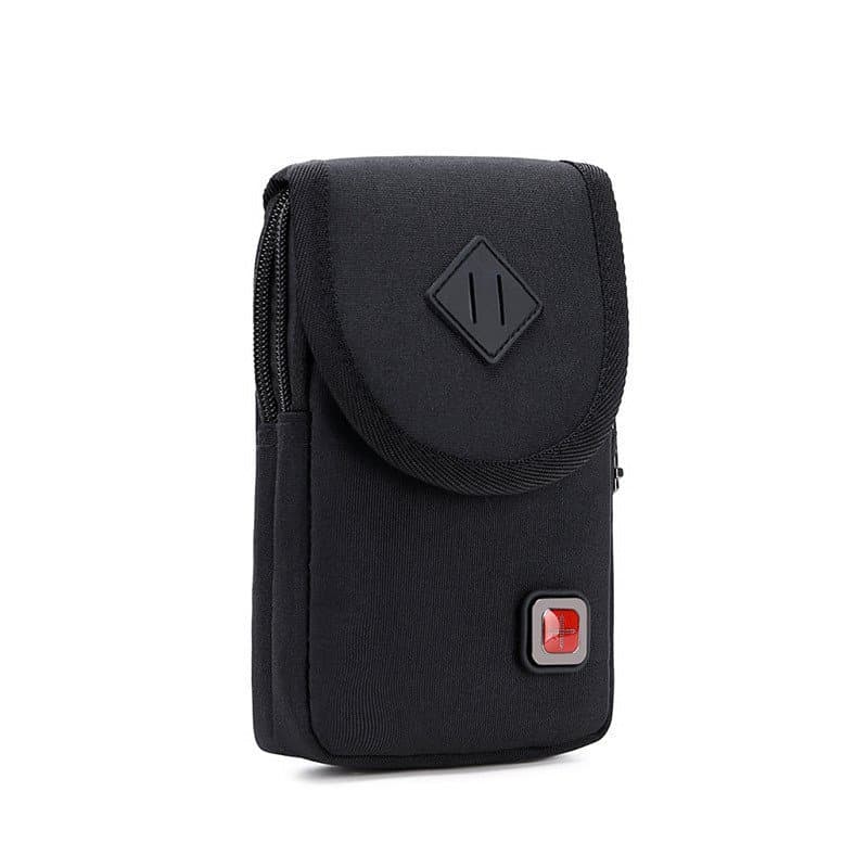 Bolsa suíça para celular masculina, à prova d'água, para usar no cinto, estilo vertical, adequada para celulares Huawei