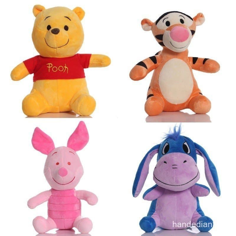 21cm-23cm Brinquedo de Pelúcia Winnie The Pooh Tigger Piglet Eeyore Urso Animal Fofo Tigre Porco Burro Boneca de Pelúcia
