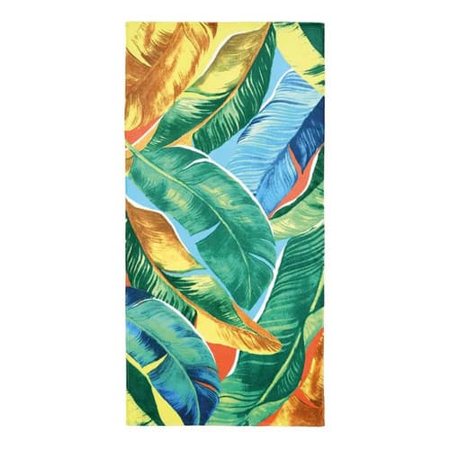 Toalha Gigante Velour Praia, Piscina E Banho 1,52x76cm Verde Litoral