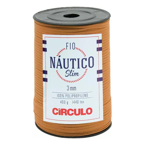 Fio Náutico Slim 3mm Círculo 400g Polipropileno Cobre/ 7404