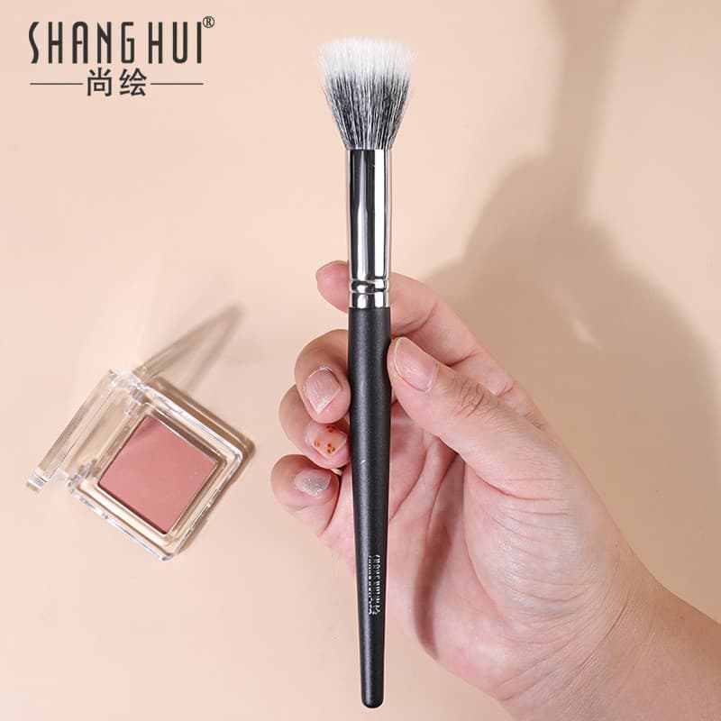 Shanghu Pincel Colorido S512 Blush Pincel Cangzhou Lã Pura Cabelo Animal Pequeno Bronzeamento Vermelho Feminino Destaque