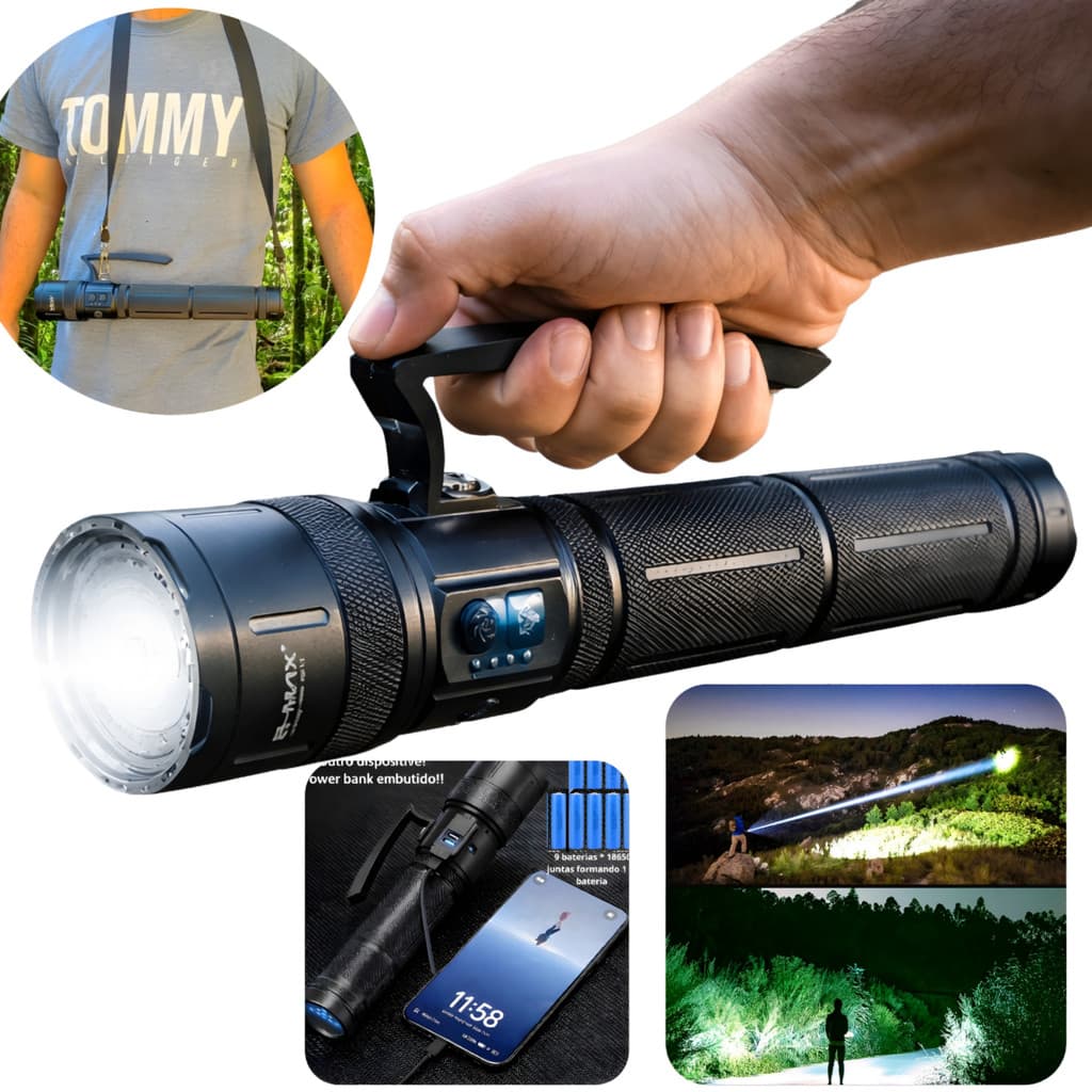 Lanterna Tática Militar Led Ultra Forte Potente Zoom 2km