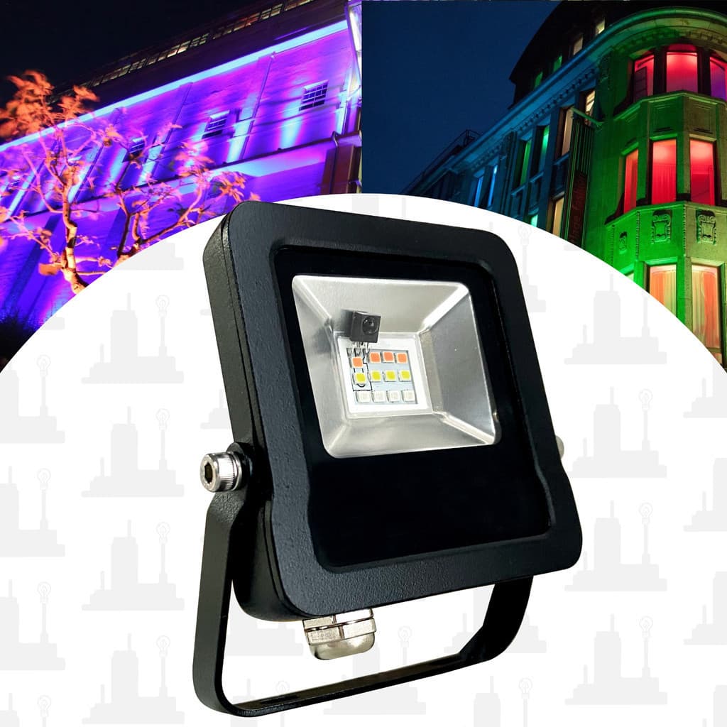 Kit 1, 2 , 3 Refletor 30w Led projetor Holofote ip66 Bivolt 110/220V RGB A Prova D'água
