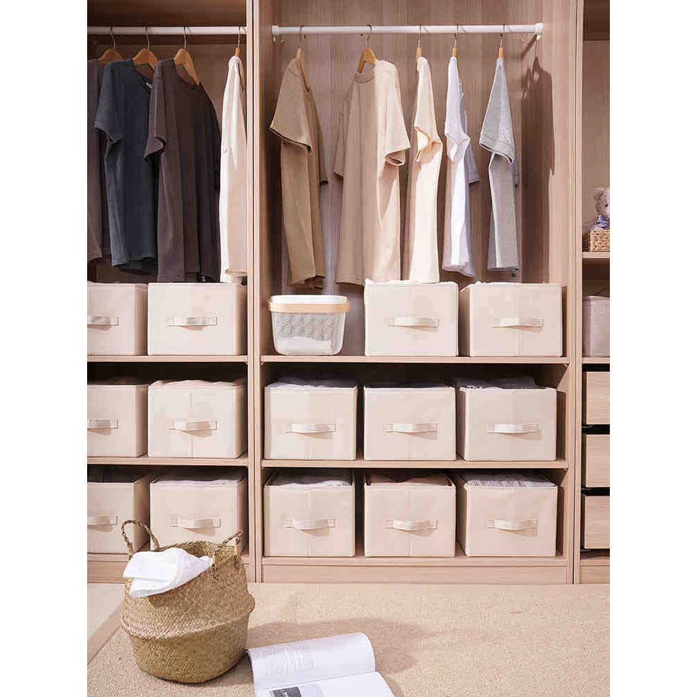 Caixa de armazenamento de guarda-roupa caixa de armazenamento tecido dobrável Oxford pano caixa de armazenamento de roup