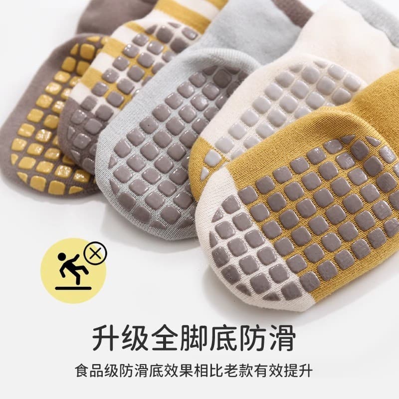 Meias de bebê meias de chão de bebê estilo outono inverno é mais do que algodão puro classe a resfriamento interno antid