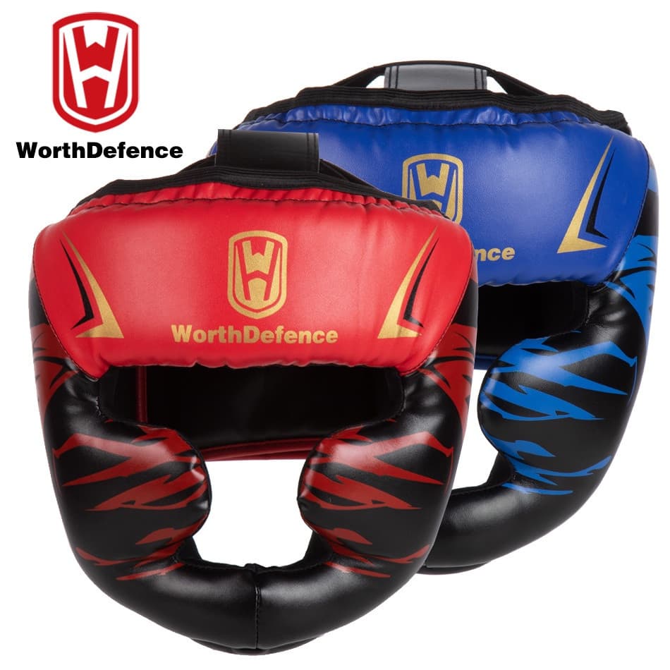 Capacete De Boxe De Valedefence Kick Homens Mulheres PU Karate Muay Thai Guantes De Boxeo Free Fight MMA Sanda Treinamen