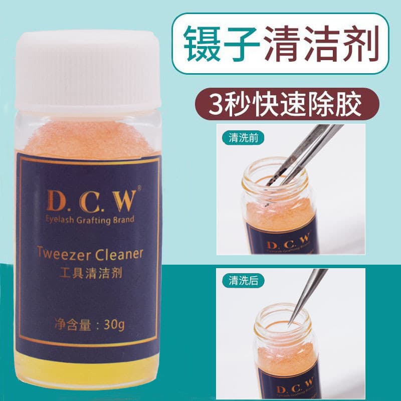 DCW enxertia cílios beleza cílios plantio ferramentas de cílios pinças de pé limpador enxerto de cílios limpo sem Odor