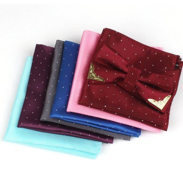 Lenço de bolso masculino em jacquard requintado, lenço de terno, lenço quadrado para terno, estilo coreano.