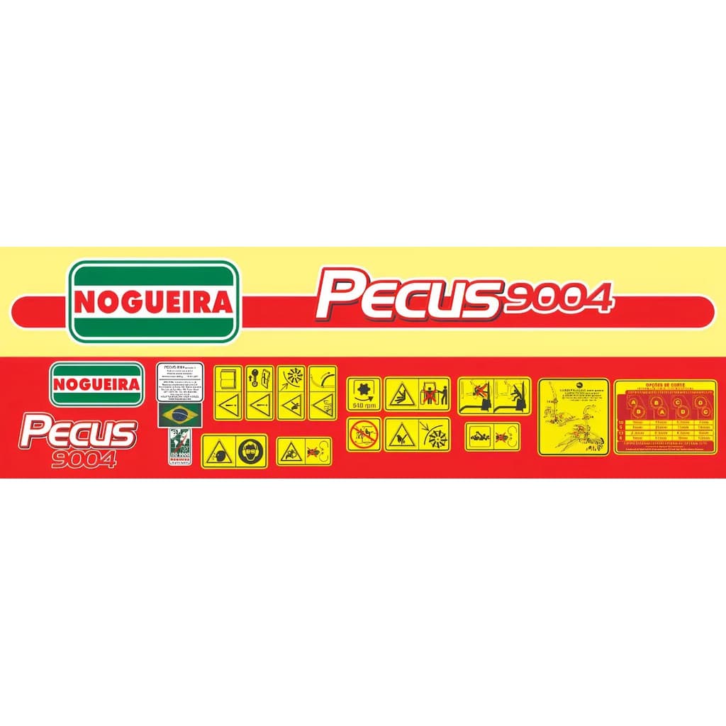 Kit Faixa Adesivo Ensiladeira Pecus 9004