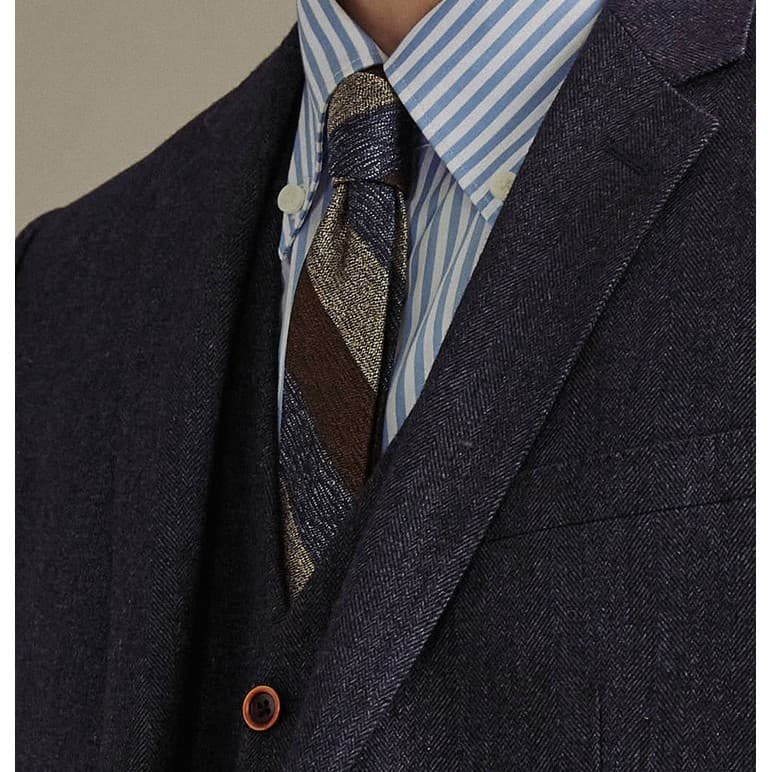 Pedido de exportação comércio exterior gravata fio tingido masculino roupa formal negócios feito à mão formal boa qualid