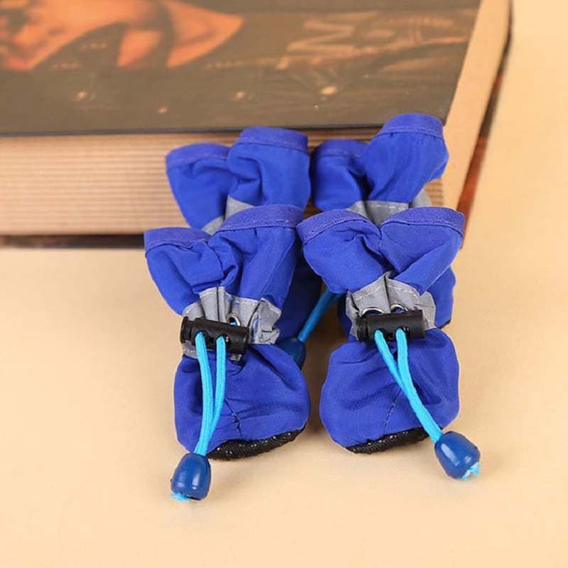 2026 Novo 4 Pçs/set À Prova Dwaterproof Água Sapatos Para Cães De Estimação Chihuahua Botas De Chuva Antiderrapantes Cal
