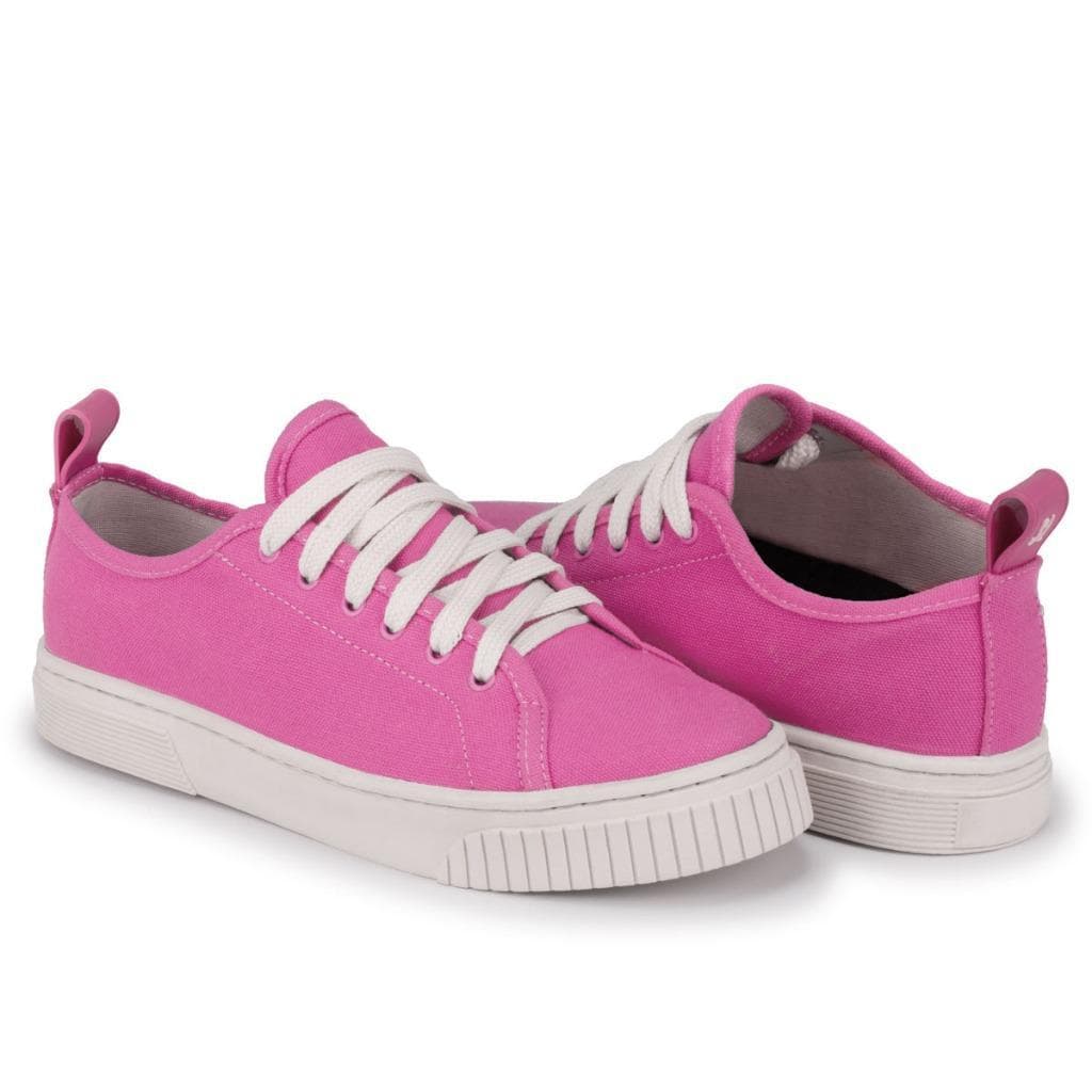 TÊNIS FEMININO CASUAL CONFORTO LONA CADARÇO SOLADO ANTIDERRAPANTE LEVE DIA A DIA