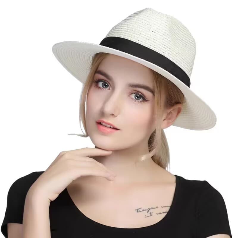 Liberação Chapéu de palha pequeno rosto-olhado tecido protetor solar chapéu estilo Pastoral Casual All-match chapéu de s