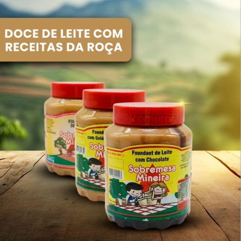 Kit 5 Doce De Leite Sobremesa Mineira - 5 Potes Sabores Variados