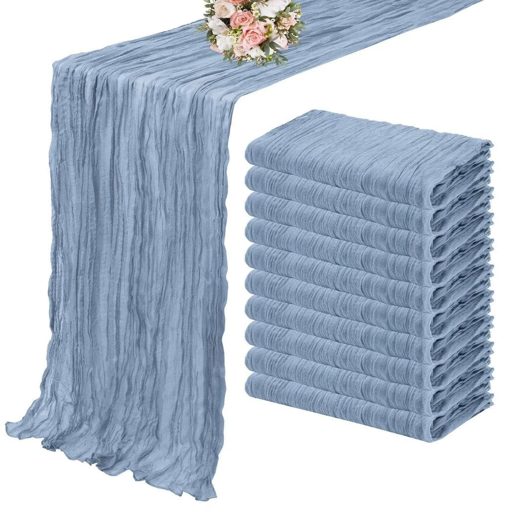 Corredor De Mesa De Gaze Macia , Decoração Para Festa De Casamento , Jantar , Boho , Estética Rústica , Todas As Estaçõe