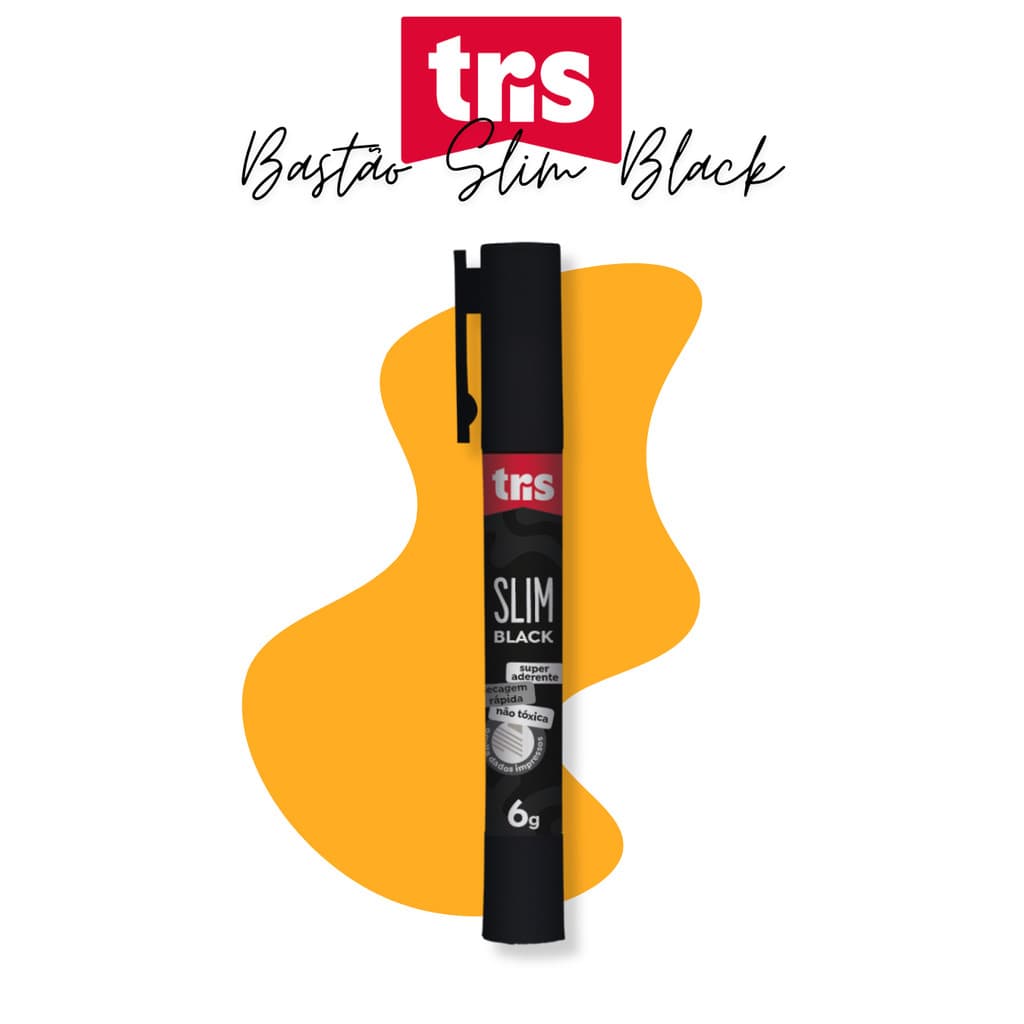 Cola Bastão Slim Black 6g - Tris