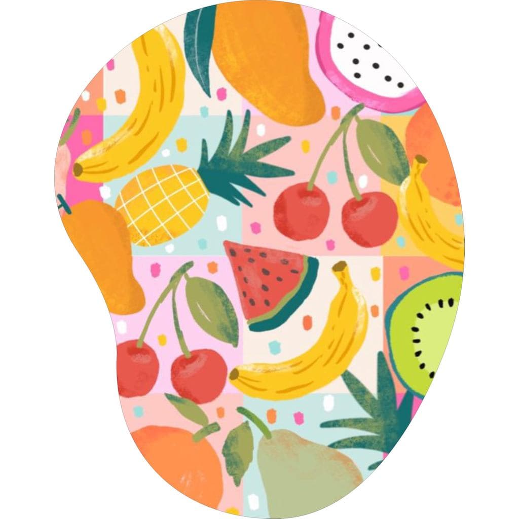 Mouse Pad Ergonômico Gota Frutas