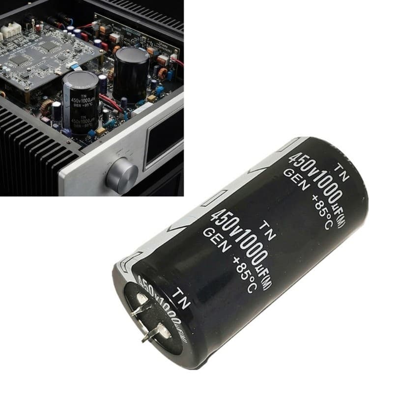 Capacitores Eletrolíticos Industriais Li * 450V 1000uF Para Circuitos Filtro Energia