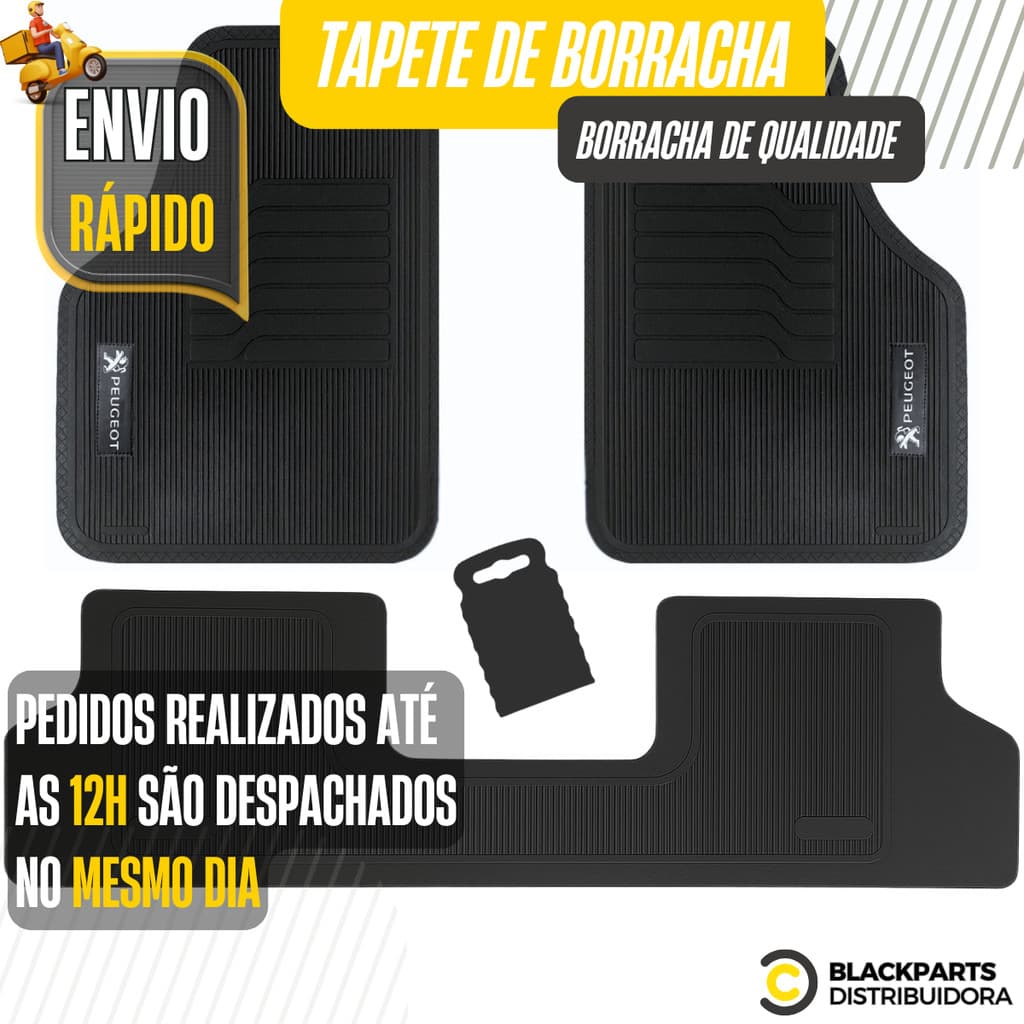 Tapete Peugeot 106 2008 2008 206 207 208 3008 307 308 408 Hoggar Borracha Personalizado