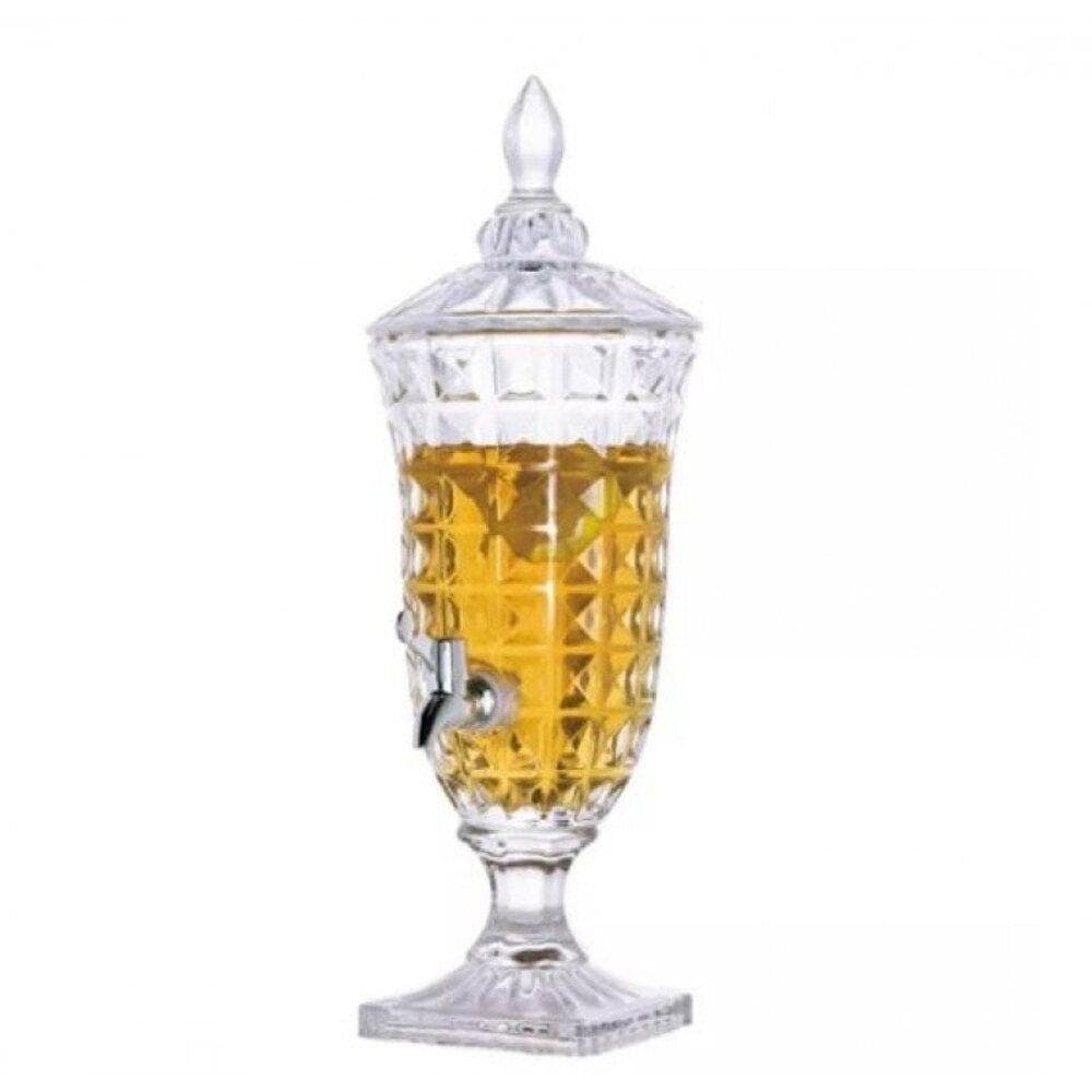 Suqueira de Cristal 3L Dispenser de Vidro Bebidas Grande 3 Liros para Casamento Festa e Reunião
