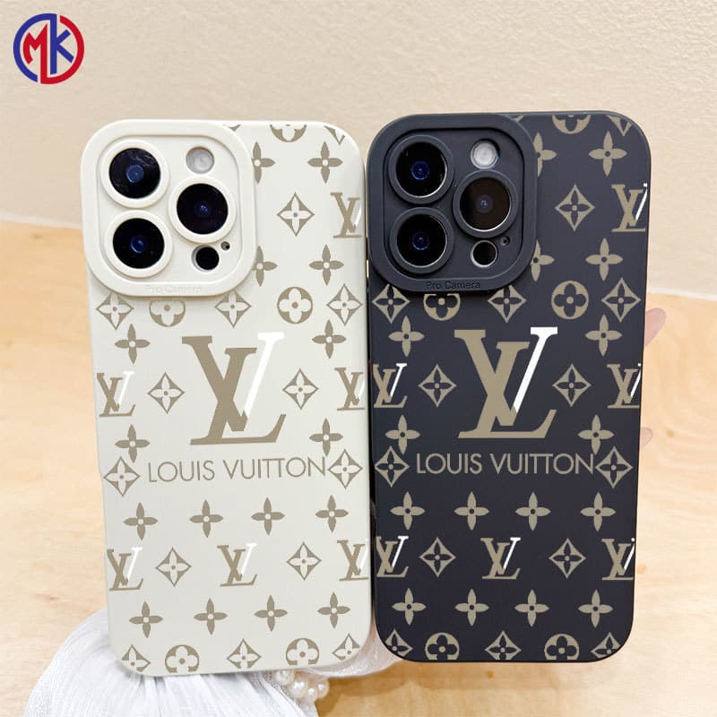 Capa Para iPhone 17 16 15 Pro Max Ar 13 14 12 11 XS XR 7 8 Plus Silicone Macia LV MKCase