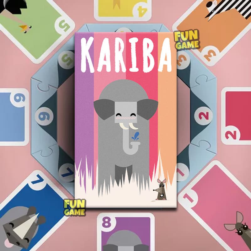 Jogo De Cartas Kariba-Sobrevivência Do Fittest No Savanna Africano ! Estratégia De Ritmo Rápido , Familiar Com Mais De 6