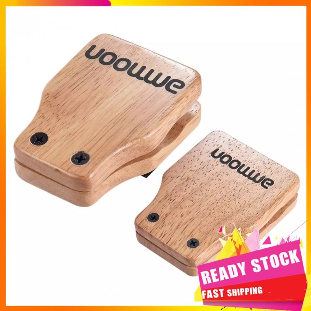 Gfgfgfgg Ammoon Grande e Médio 2 peças Caixa Cajon Tambor Acompanhante Castanholas para Instrumentos de Percussão Manual
