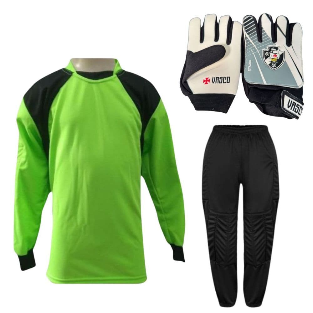 Kit De Goleiro TRB + Luva De Goleiro Infantil Vasco DRB Goalkeeper