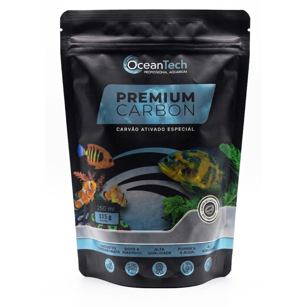 Ocean tech Premium Carbon 250 ml - Carvão Ativado para Aquários