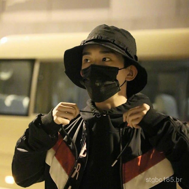 Chapéu de pescador estilo street dance, moderno para uso ao ar livre, estilo hip-hop urbano original japonês, tamanho gr