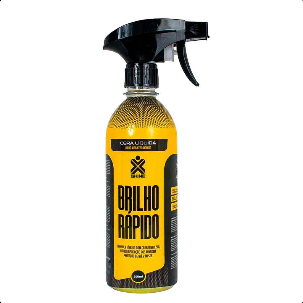 Brilho Rápido Cera Automotiva Carnaúba 500ml Spray SiO2 Proteção 2 Meses para Polimento Automotivo Sigma Tools 80011