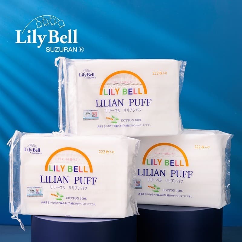 Lily Bell Lily Bell Removedor de maquiagem de algodão Pacote úmido Removedor de unhas dupla face Leve que economiza água
