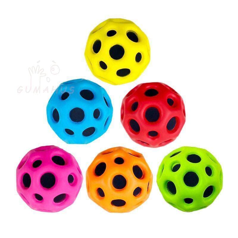 Crianças Anti-gravidade Moonstone bola alta elástica bola de borracha Fitness bola descompressão ventilação brinquedo bo