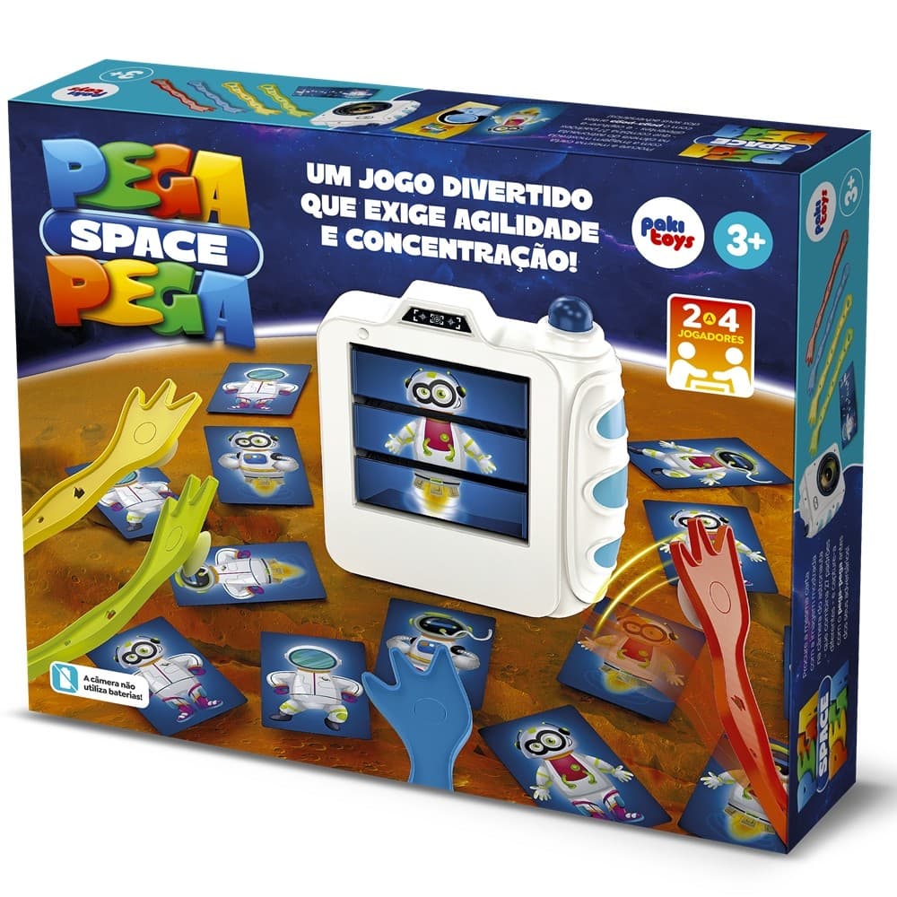 Jogo Pega Pega Space Brinquedo Agilidade Concentração