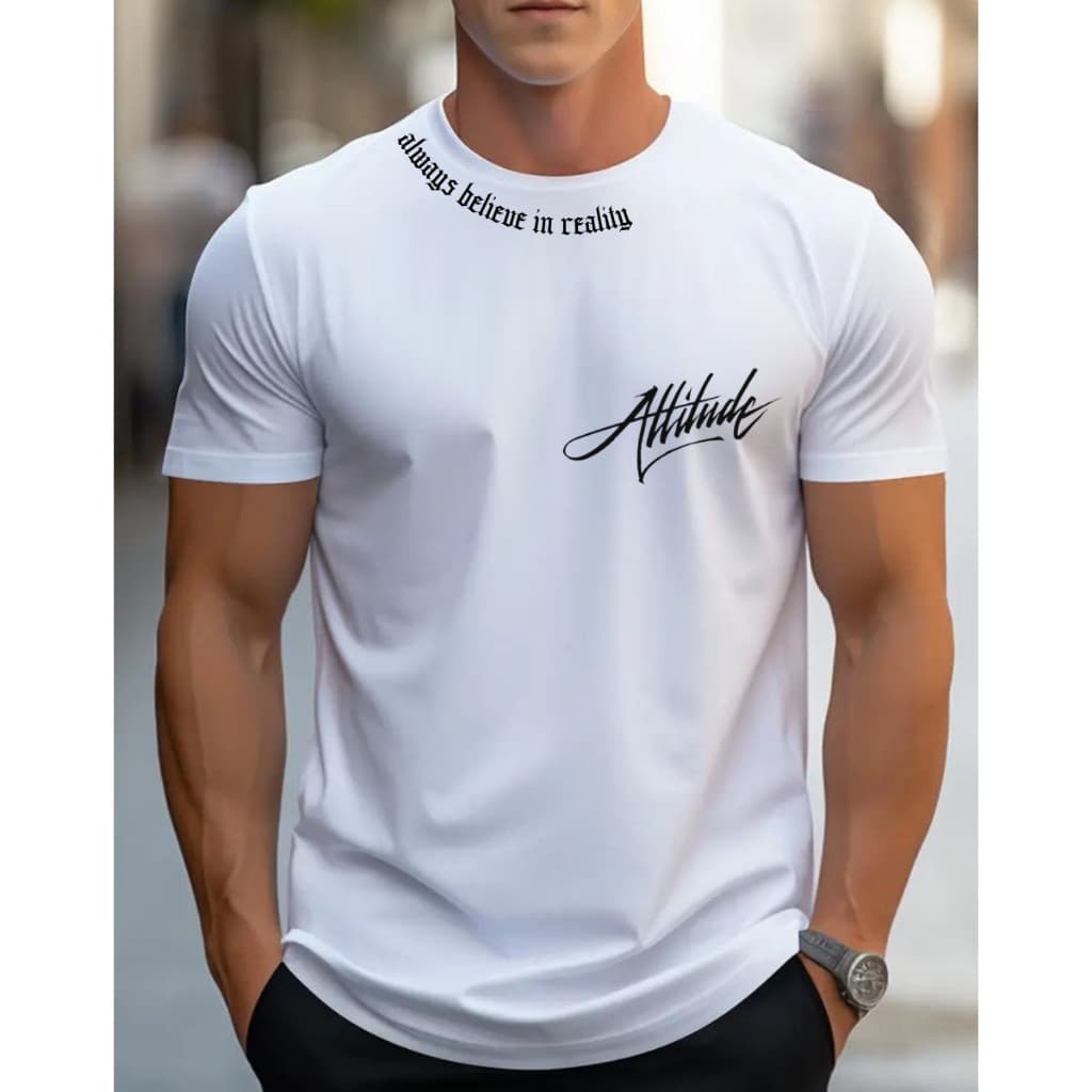 Camisa Masculina 100% Algodão  Estilo Sport Casual Atitude urbano elegante dia dia camiseta blusa