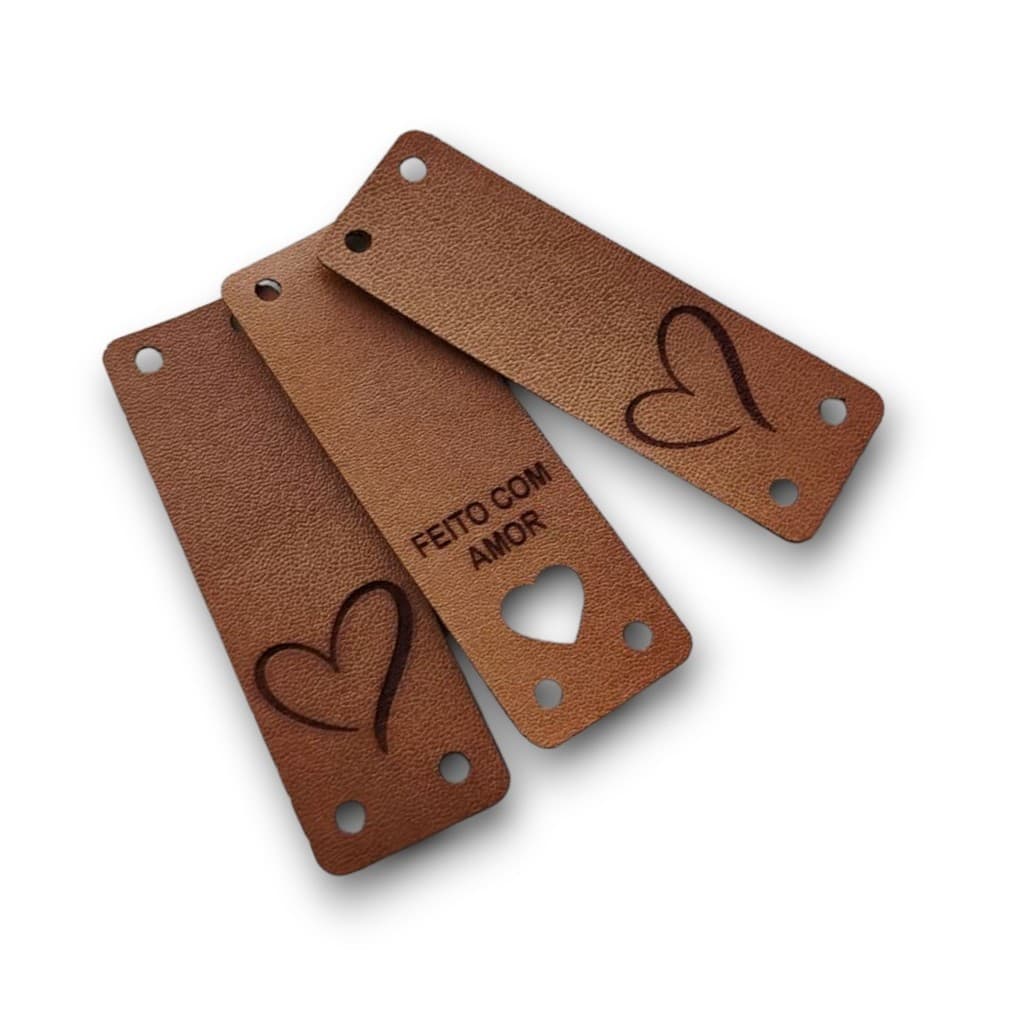 Etiqueta Bandeirinha 6.0x2.0 Cm Personalizada Marrom 50 unid