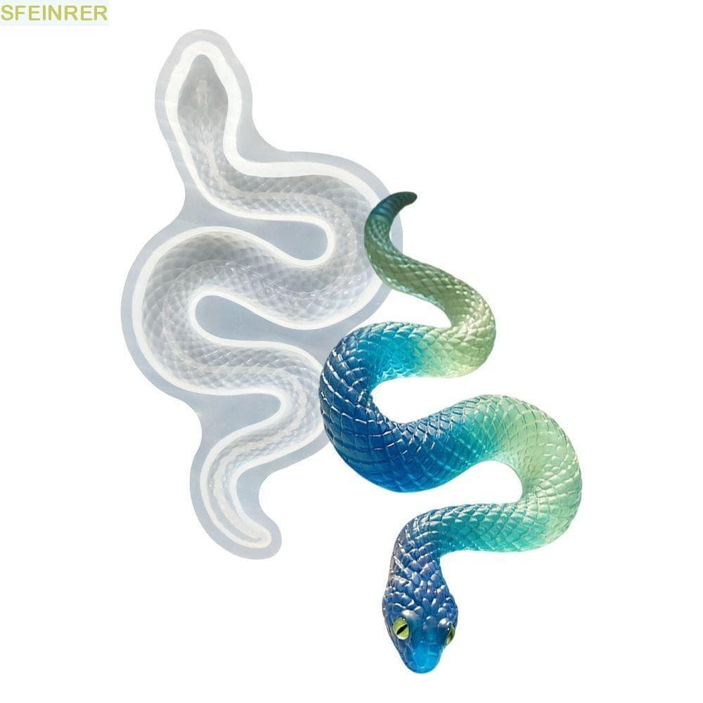 Moldes De Silicone Em Forma De Cobra SFEINRER , Molde Grande 3D Cobras , Superfície Lisa