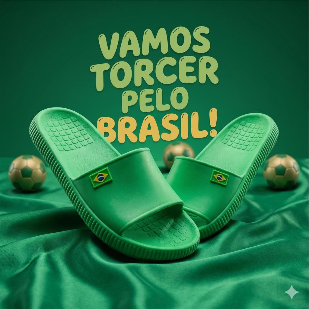 Chinelo Nuvem Slide super leve Brasil antiderrapante confortável macio e flexivel
