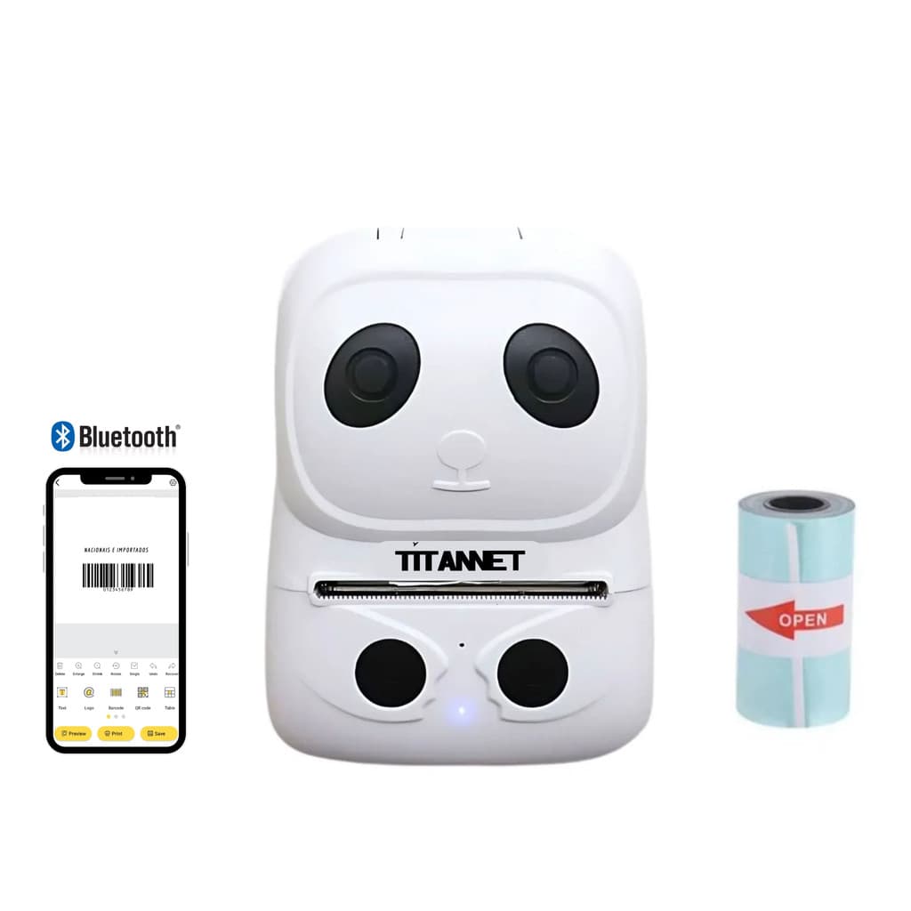 Mini Etiqueta Termica Impressora Portatil Bluetooth 58mm