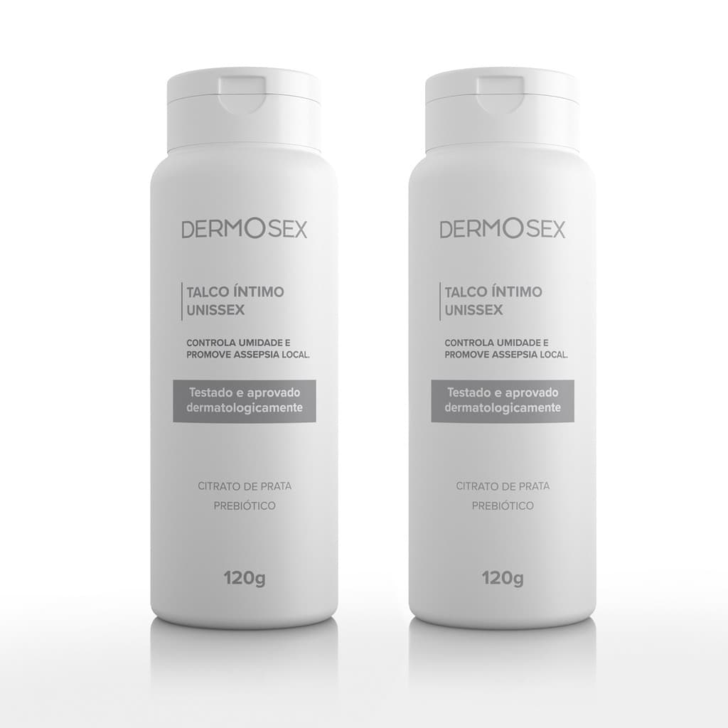 Kit 2 Talco Íntimo Unisex Dermosex