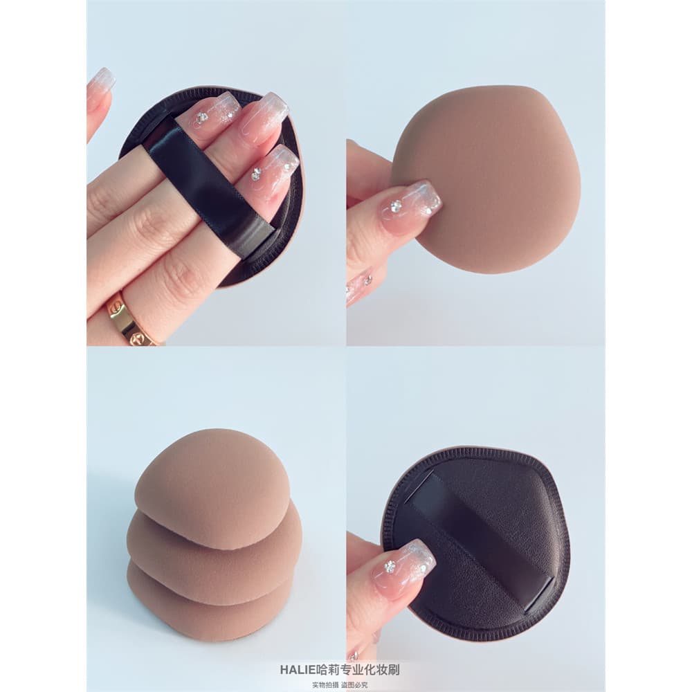 Efeito de maquiagem fosco!Chocolate Cacau Marshmallow Puff Beauty Egg Esponja Hidrofílica Seca e Molhada