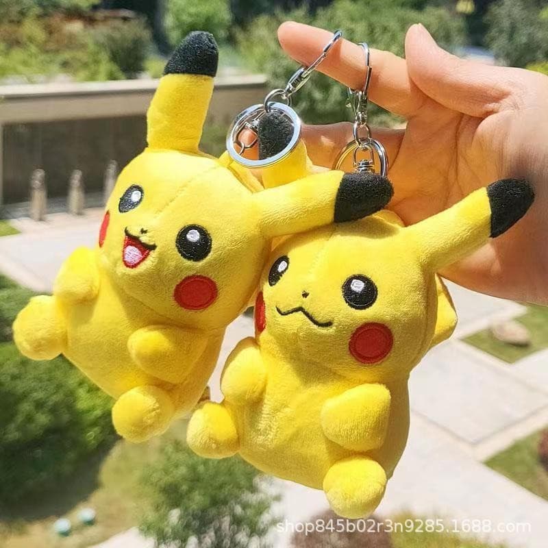 Chaveiro de Boneca de Pelúcia Pokémon Pikachu Mochila Brinquedo de Charme Fofo para Crianças BFEZ