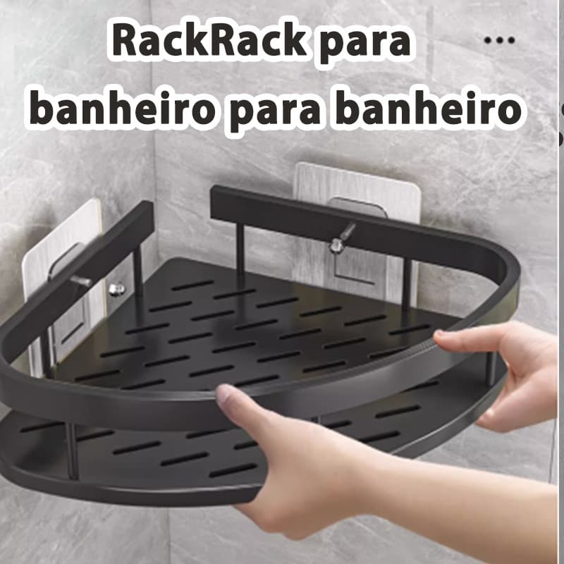 Suporte De Shampoo Prateleiras Alumínio De Banheiro Sem Furo Premium